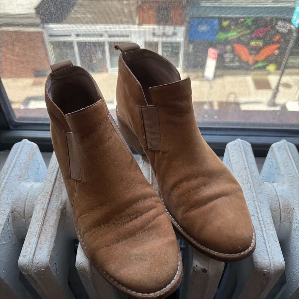 Eileen Fisher - Tan Suede Ankle Boots